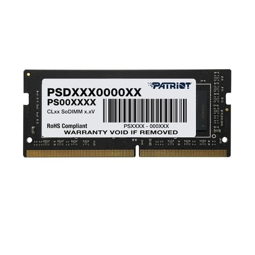 PATRIOT Memory Signature PSD48G320081S, 8 GB, 1 x 8 GB, DDR4, 3200 MHz, 260-pin SO-DIMM