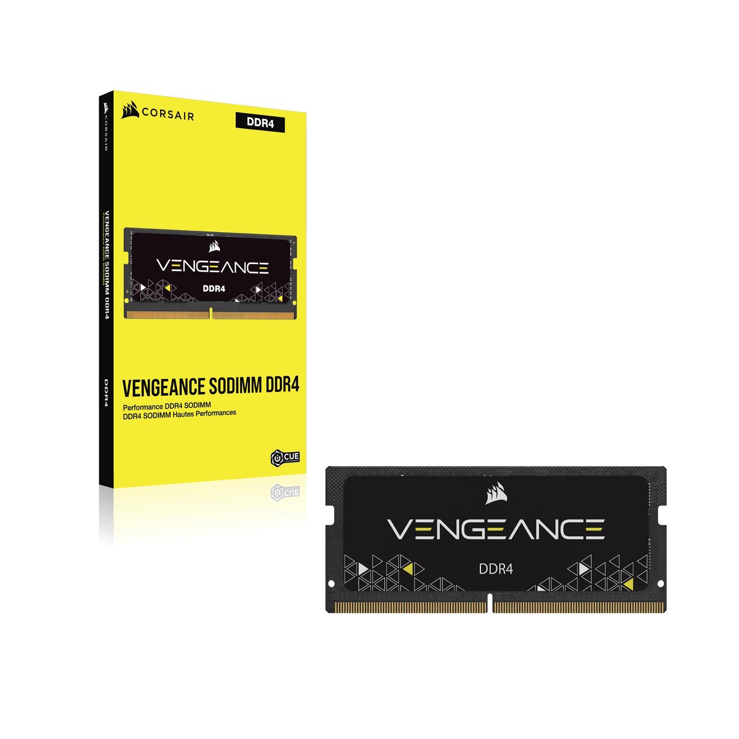 Zweites Bild vonCorsair Vengeance , 16 GB, 1 x 16 GB, DDR4, 2400 MHz, 260-pin SO-DIMM, Schwarz