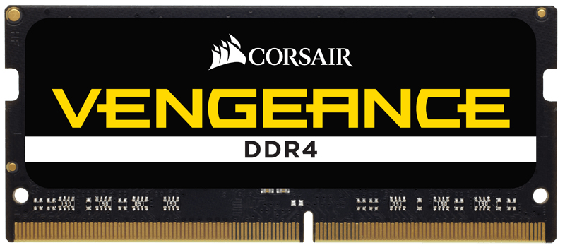 Zweites Bild vonCorsair Vengeance 8GB DDR4 SODIMM 2400MHz, 8 GB, 1 x 8 GB, DDR4, 2400 MHz, 260-pin SO-DIMM, Schwarz