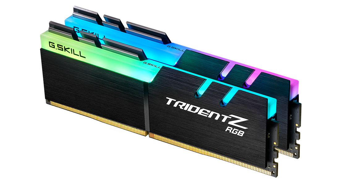 G.Skill Trident Z RGB F4-3600C18D-16GTZR, 16 GB, 2 x 8 GB, DDR4, 3600 MHz, 288-pin DIMM