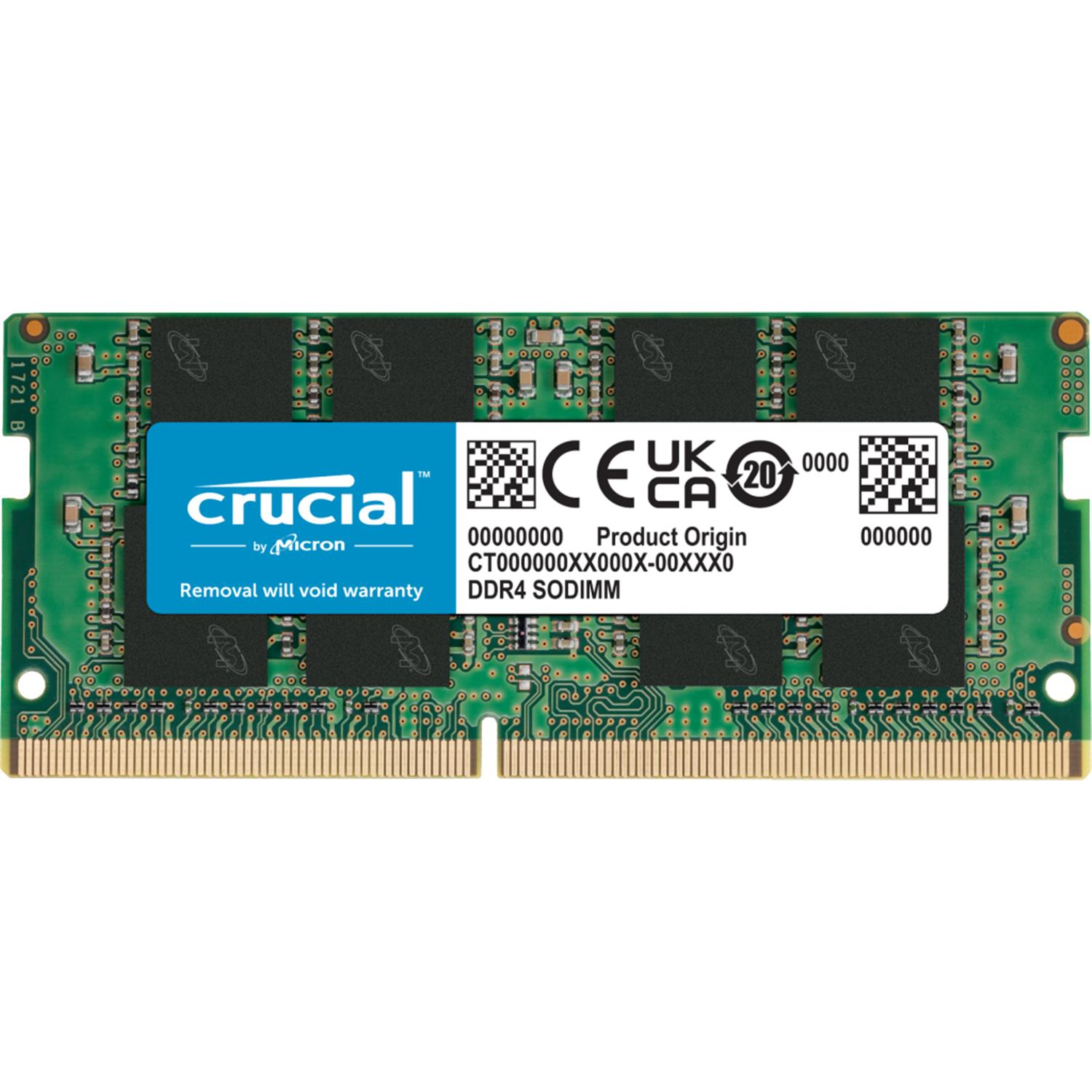Crucial CB16GS3200, 16 GB, 1 x 16 GB, DDR4, 260-pin SO-DIMM