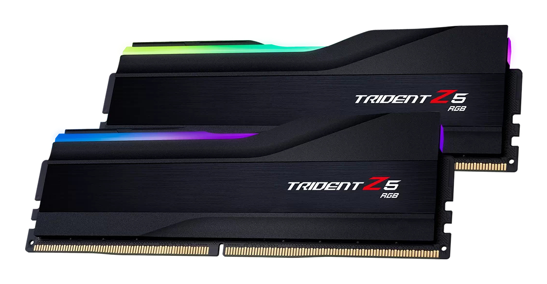 Zweites Bild vonG.Skill Trident Z5 RGB F5-6400J3039G16GX2-TZ5RK, 32 GB, 2 x 16 GB, DDR5, 6400 MHz, 288-pin DIMM