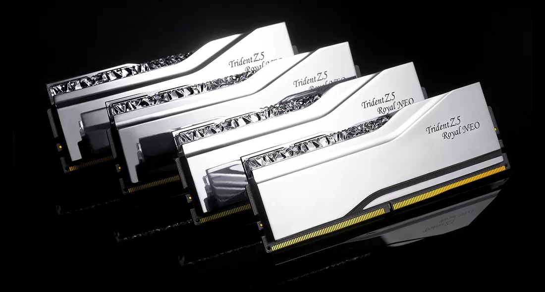 Zweites Bild vonG.Skill Trident Z5 Neo RGB F5-6000J2836G16GX2-TR5NS, 32 GB, 2 x 16 GB, DDR5, 6000 MHz, 288-pin DIMM