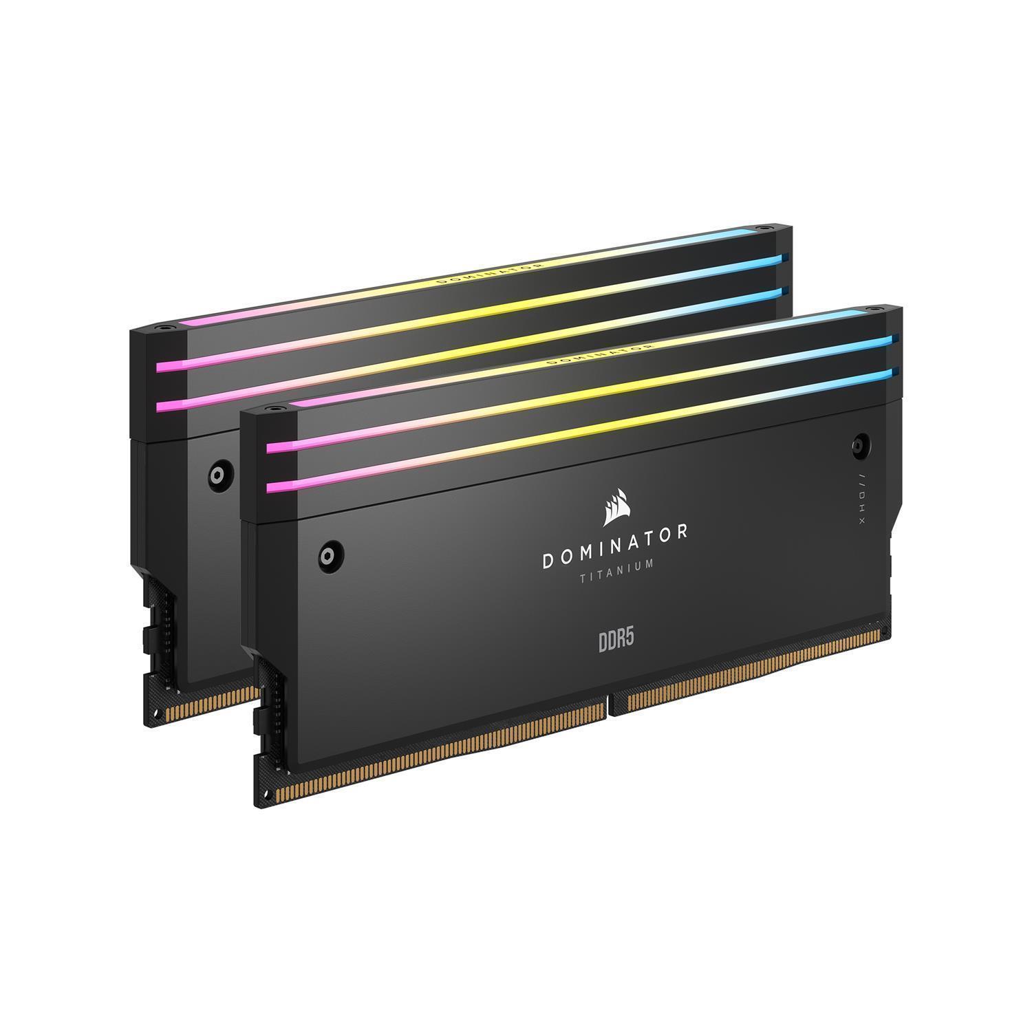 Zweites Bild vonCorsair Dominator Titanium , 64 GB, 2 x 32 GB, DDR5, 6600 MHz, 288-pin DIMM