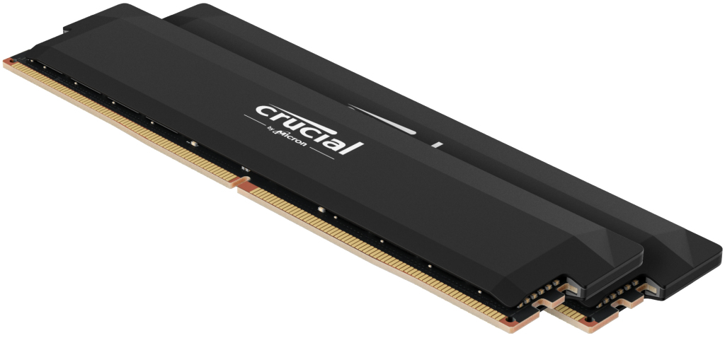 Crucial Pro CP2K32G60C40U5B, 64 GB, 2 x 32 GB, DDR5, 6000 MHz, 288-pin DIMM