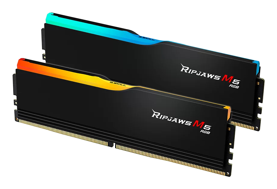 G.Skill Ripjaws M5 RGB F5-6000J3636F16GX2-RM5RK, 32 GB, 2 x 16 GB, DDR5, 6000 MHz, 288-pin DIMM