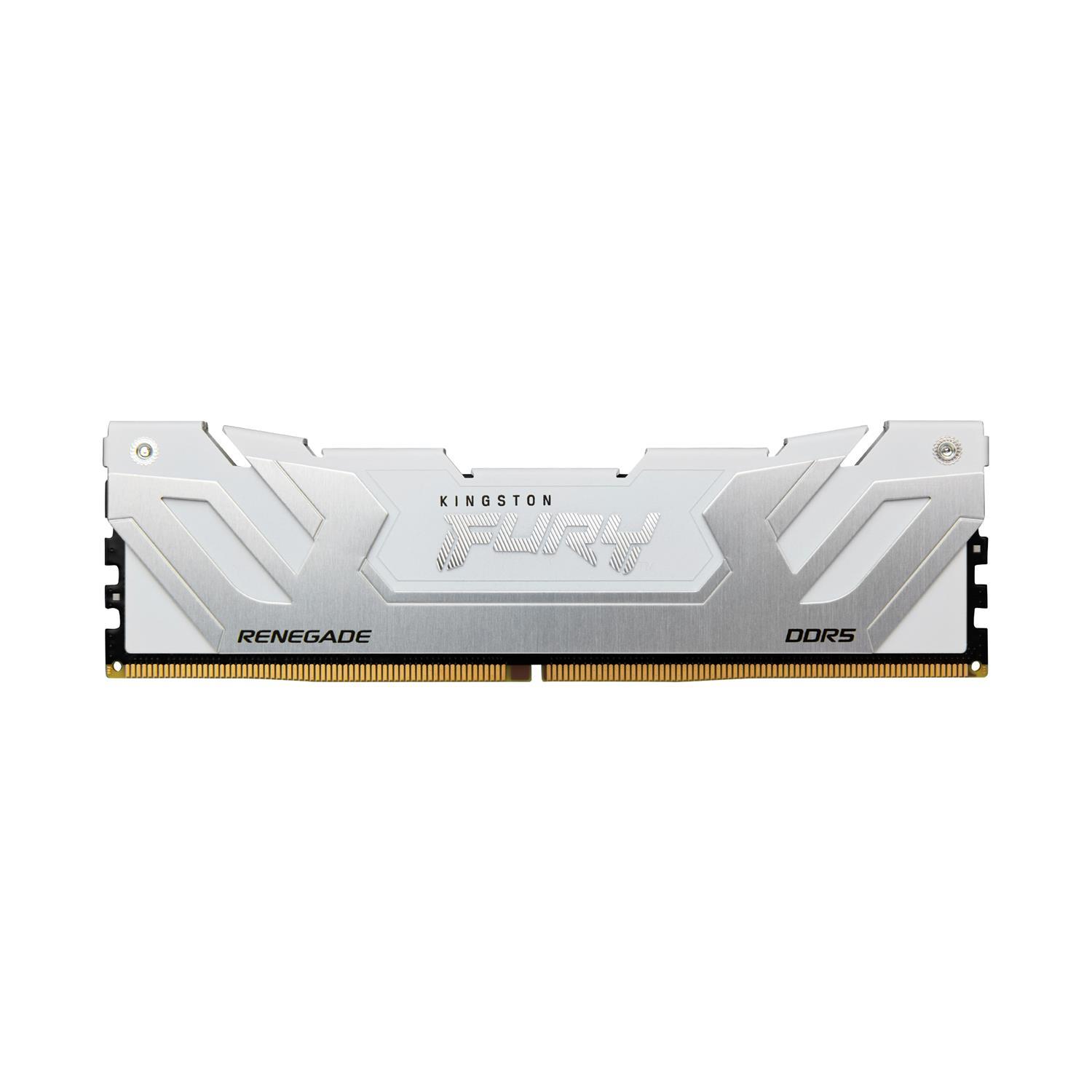 Zweites Bild vonKingston FURY 24GB 8400MT/s DDR5 CL40 CUDIMM Renegade White XMP, 24 GB, 1 x 24 GB, DDR5, 288-pin DIMM