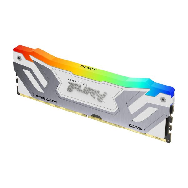 Zweites Bild vonKingston FURY 48GB 8400MT/s DDR5 CL40 CUDIMM (2er-Kits) Renegade RGB Weiß XMP, 48 GB, 2 x 24 GB, DDR5, 288-pin DIMM