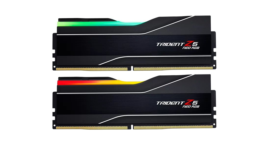 Zweites Bild vonG.Skill Trident Z5 Neo RGB F5-5600J4040D48GX2-TZ5NR, 96 GB, 2 x 48 GB, DDR5, 5600 MHz