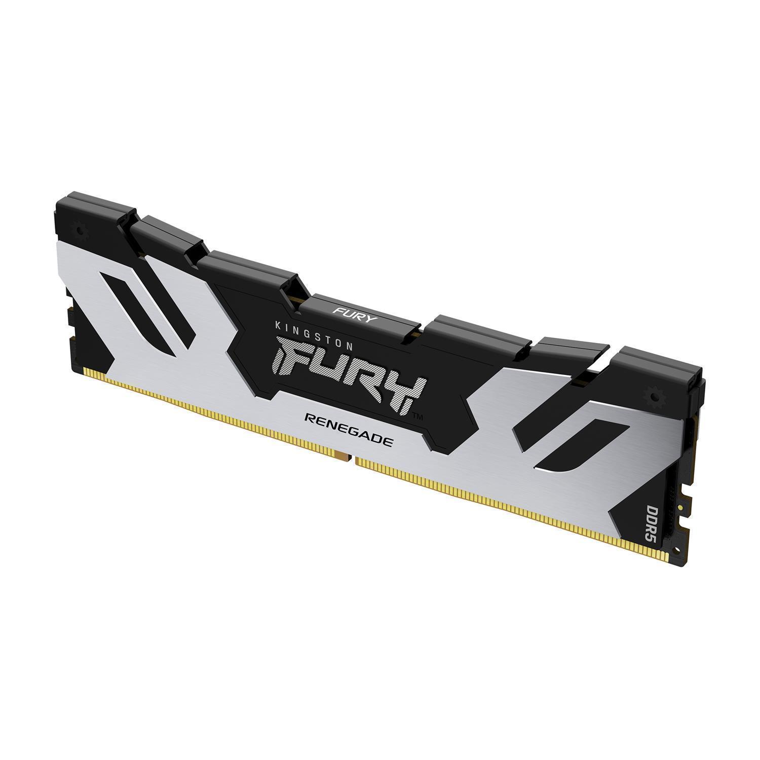 Kingston FURY 48GB 6000MT/s DDR5 CL32 DIMM Renegade Silver XMP, 48 GB, 1 x 48 GB, DDR5, 288-pin DIMM