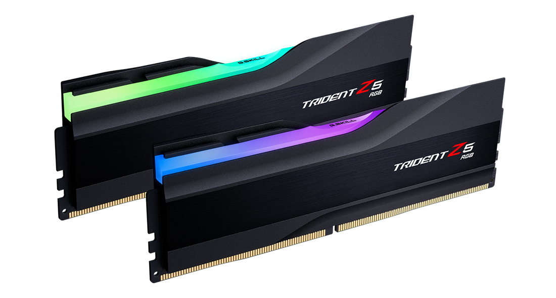 Zweites Bild vonG.Skill Trident Z RGB F5-6000J3040F16GX2-TZ5RK, 32 GB, 2 x 16 GB, DDR5, 288-pin DIMM