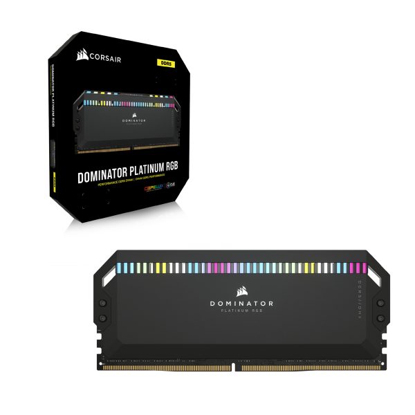 Zweites Bild vonCorsair Vengeance RGB , 32 GB, 2 x 16 GB, DDR5, 6000 MHz, 288-pin DIMM, Schwarz