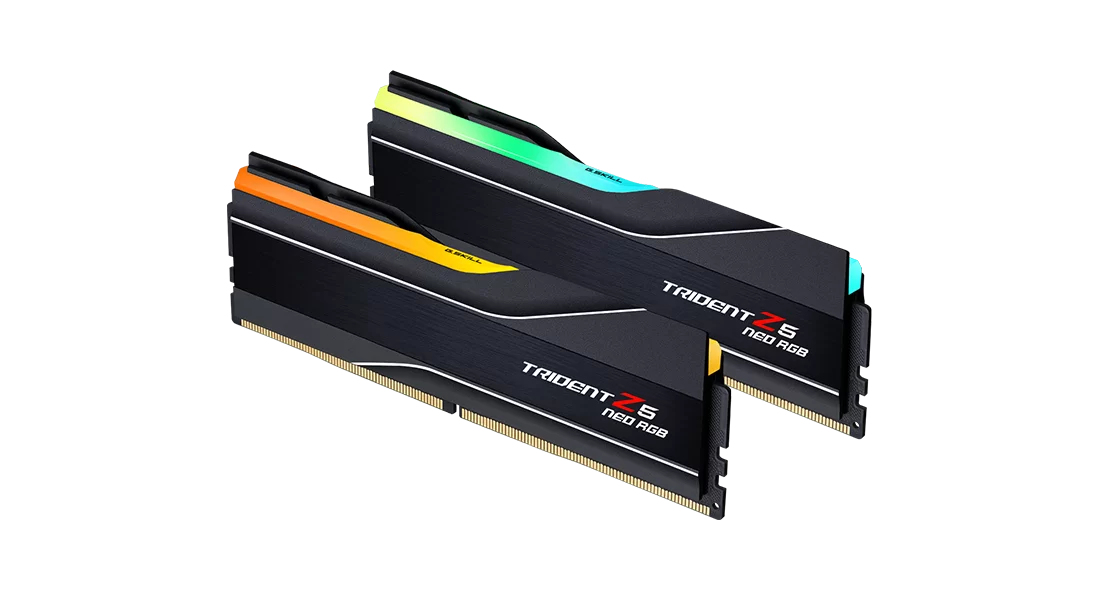 Zweites Bild vonG.Skill Trident Z5 Neo RGB F5-6000J4048F24GX2-TZ5NR, 48 GB, 2 x 24 GB, DDR5, 6000 MHz