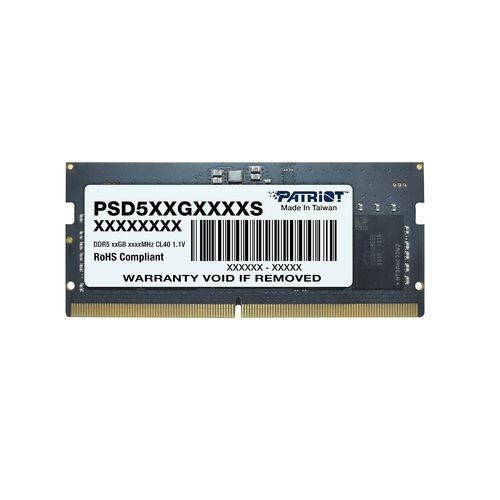 PATRIOT Memory Signature PSD516G560081S, 16 GB, 1 x 16 GB, DDR5, 5600 MHz, 262-pin SO-DIMM