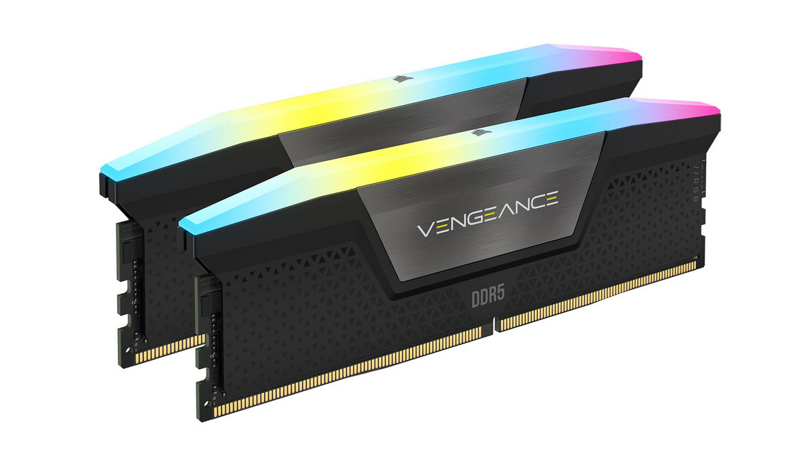 Zweites Bild vonCorsair Vengeance RGB CMH64GX5M2B5600C40, 64 GB, 2 x 32 GB, DDR5, 5600 MHz, 288-pin DIMM