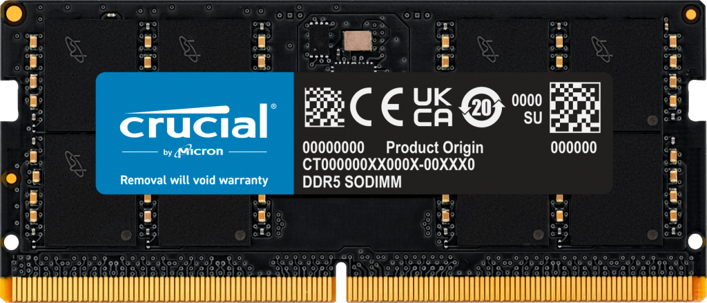 Crucial CT32G56C46S5, 32 GB, 1 x 32 GB, DDR5, 5600 MHz