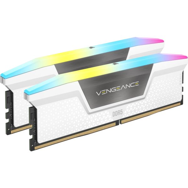 Corsair Vengeance RGB , 32 GB, 2 x 16 GB, DDR5, 6000 MHz, 288-pin DIMM, Weiß
