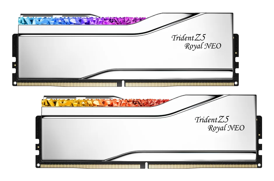 G.Skill Trident Z5 Royal Neo F5-8000J4048G24GX2-TR5NS, 48 GB, 2 x 24 GB, DDR5, 8000 MHz, 288-pin DIMM