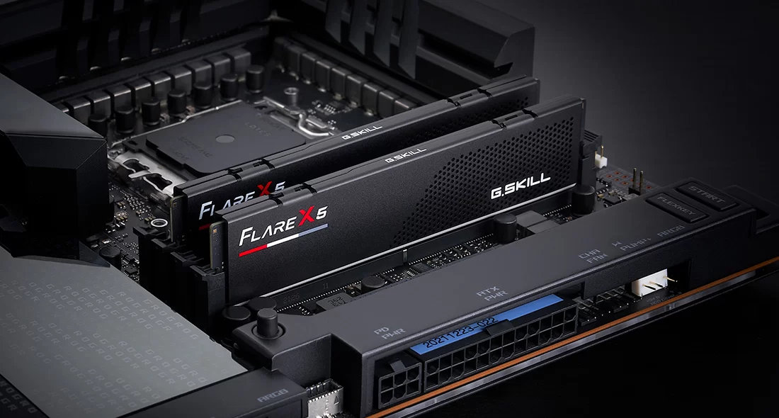 Zweites Bild vonG.Skill Flare X5 F5-6000J3036F16GX2-FX5, 32 GB, 2 x 16 GB, DDR5, 6000 MHz, 288-pin DIMM