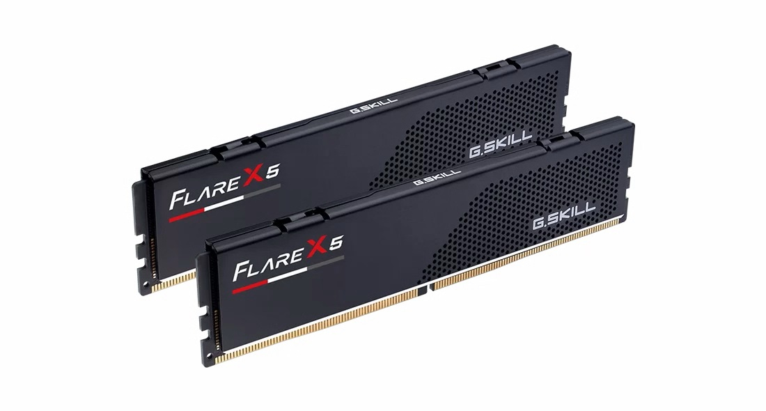 Zweites Bild vonG.Skill Flare X5 F5-6000J3238F16GX2-FX5, 32 GB, 2 x 16 GB, DDR5, 6000 MHz, 288-pin DIMM