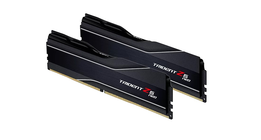 Zweites Bild vonG.Skill Trident Z5 Neo F5-6000J3636F16GX2-TZ5N, 32 GB, 2 x 16 GB, DDR5, 6000 MHz, 288-pin DIMM