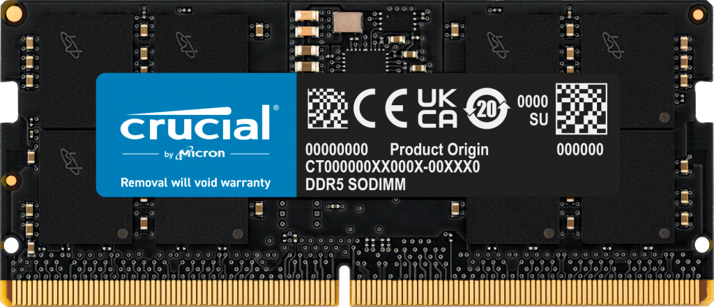 Crucial CT24G56C46S5, 24 GB, 1 x 24 GB, DDR5, 5600 MHz
