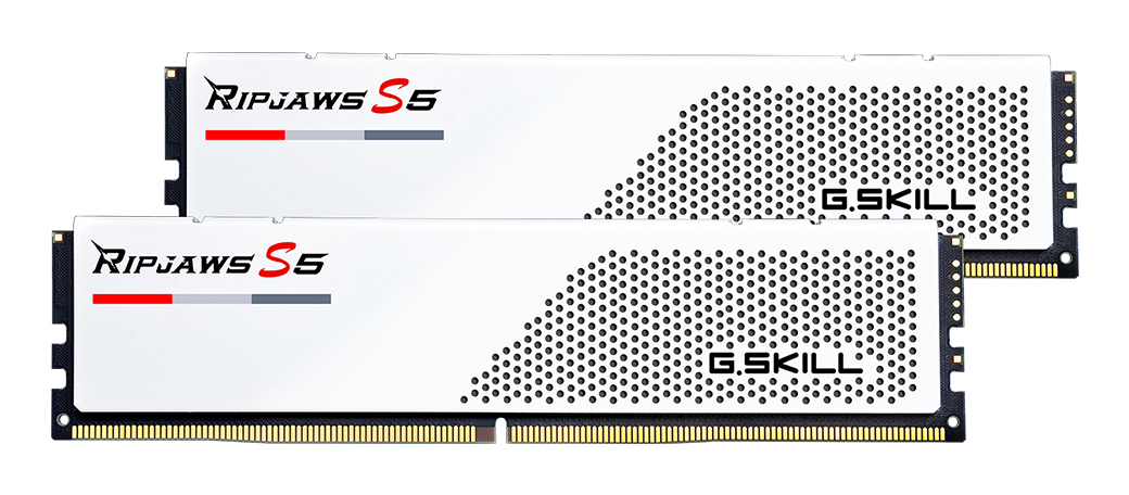 G.Skill Ripjaws S5 F5-6000J3036F48GX2-RS5W, 96 GB, 2 x 48 GB, DDR5, 6000 MHz, 288-pin DIMM