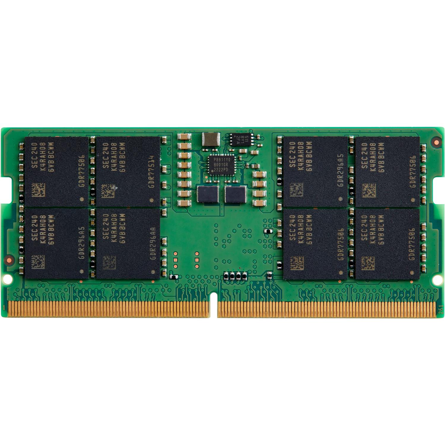 HP 16GB DDR5 5600 SODIMM Memory, 16 GB, 1 x 16 GB, DDR5, 5600 MHz, 262-pin SO-DIMM
