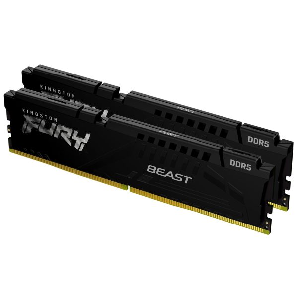 Kingston FURY Beast 32GB 5200MT/s DDR5 CL40 DIMM (2er-Kit) Black, 32 GB, 2 x 16 GB, DDR5, 288-pin DIMM
