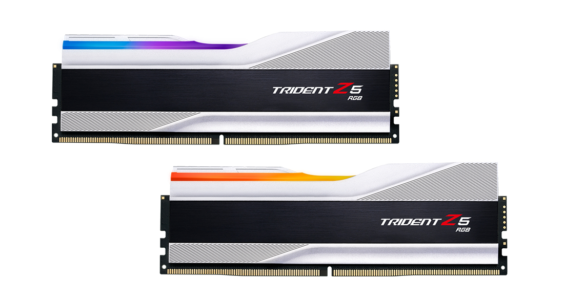 G.Skill Trident Z RGB Z5, 32 GB, 2 x 16 GB, DDR5, 5600 MHz, 288-pin DIMM, Schwarz, Weiß