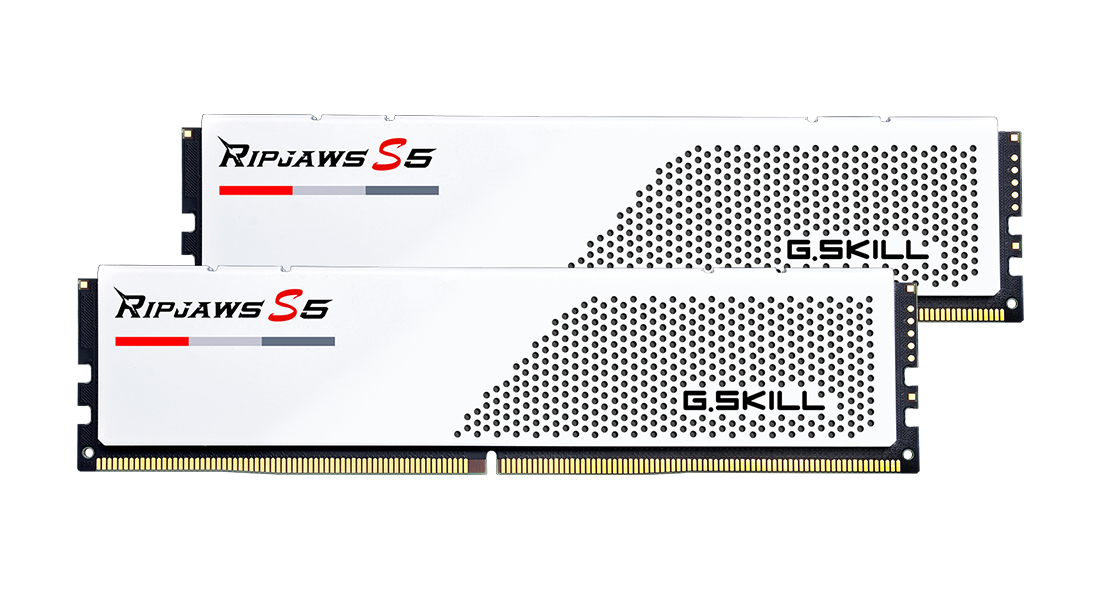 G.Skill Ripjaws S5, 32 GB, 2 x 16 GB, DDR5, 5600 MHz, 288-pin DIMM, Weiß