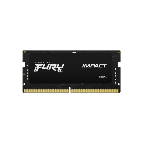 Kingston FURY 16GB 4800MT/s DDR5 CL38 SODIMM Impact, 16 GB, 1 x 16 GB, DDR5, 262-pin SO-DIMM