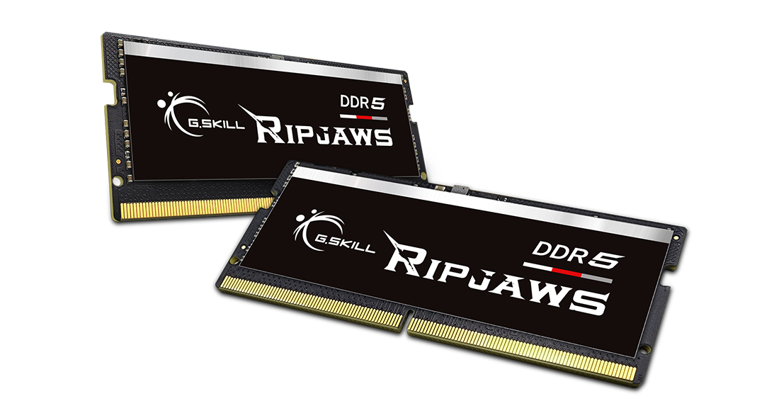 Zweites Bild vonG.Skill Ripjaws F5-4800S3434A16GX2-RS, 32 GB, 2 x 16 GB, DDR5, 4800 MHz, 262-pin SO-DIMM