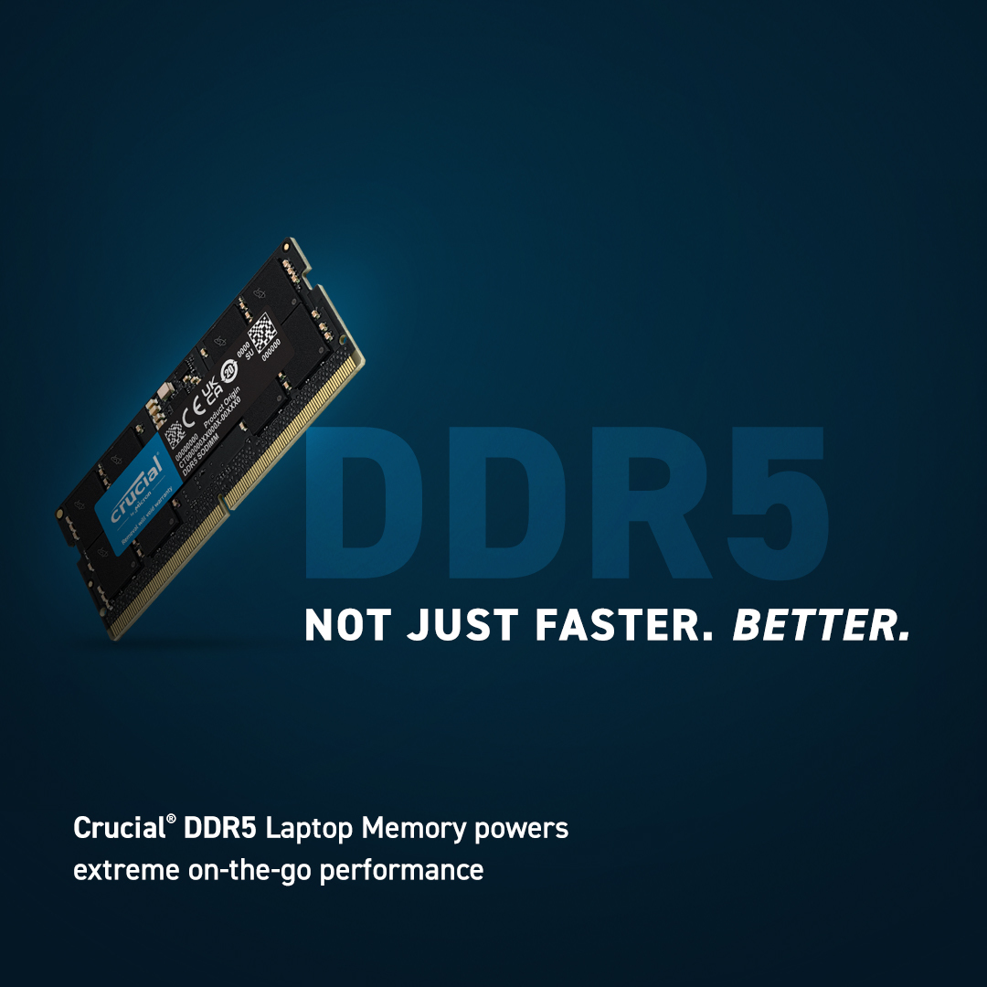 Zweites Bild vonCrucial CT16G56C46S5, 16 GB, 1 x 16 GB, DDR5, 5600 MHz
