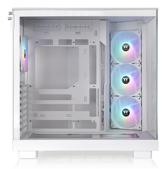 Zweites Bild vonThermaltake View 380 XL TG ARGB, Midi Tower, PC, Weiß, ATX, micro ATX, Mini-ITX, SPCC, Gehärtetes Glas, Gaming