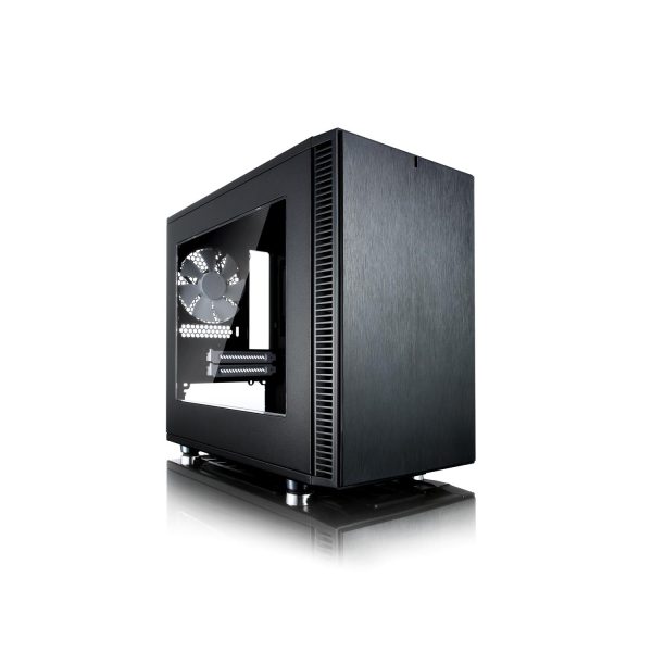 Zweites Bild vonFractal Design Define Nano S - Window, Mini Tower, PC, Schwarz, ITX, 16 cm, 31,5 cm