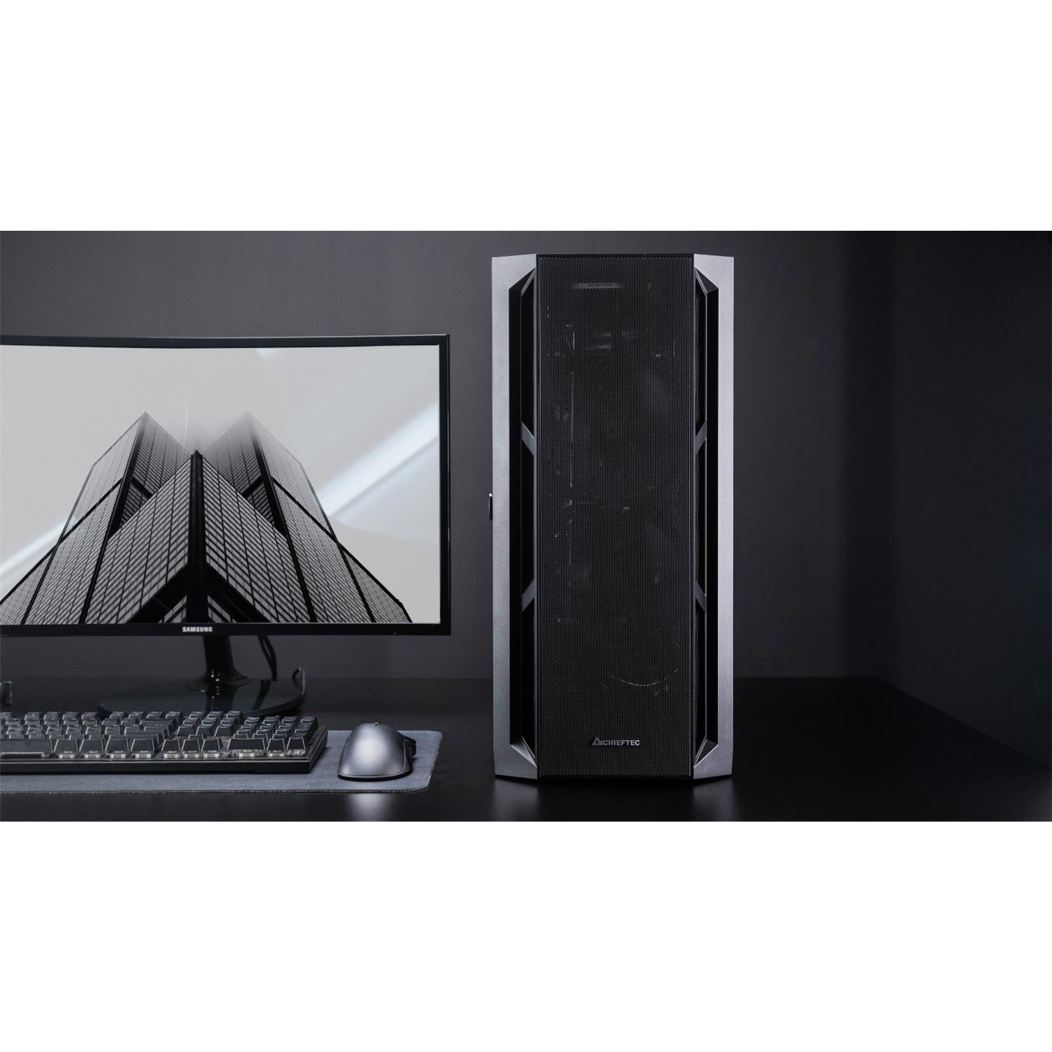 Zweites Bild vonChieftec APEX AIR GA-01B-M-OP ATX, Midi Tower, PC, Schwarz, ATX, EATX, micro ATX, Mini-ITX, SPCC, Gaming