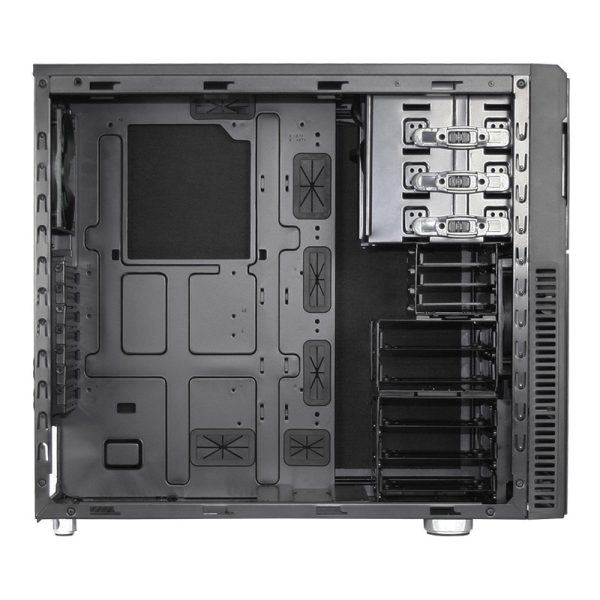 Zweites Bild vonNanoxia Deep Silence 3, Midi Tower, PC, Schwarz, ATX, micro ATX, Mini-ITX, XL-ATX, Kunststoff, Stahl, 16,5 cm