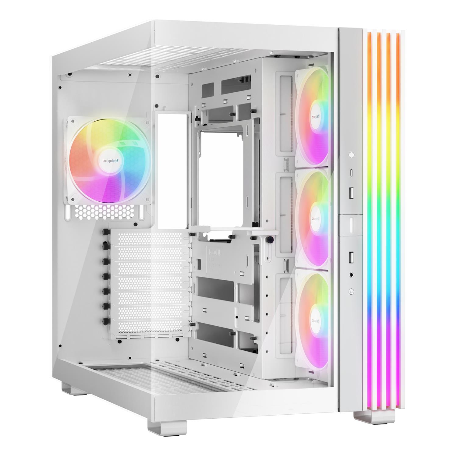 Be Quiet! LIGHT BASE 600 LX White, Midi Tower, PC, Weiß, ATX, micro ATX, Mini-ITX, Acrylnitril-Butadien-Styrol (ABS), Glas, SGCC, Gaming