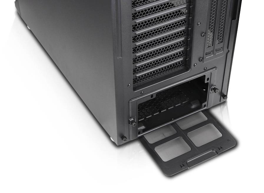 Zweites Bild vonNanoxia Deep Silence 8 Pro, Micro Tower, PC, Schwarz, ATX, EATX, Kunststoff, Stahl, 18 cm