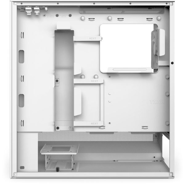 Zweites Bild vonNZXT H5 Flow RGB, Midi Tower, PC, Weiß, ATX, EATX, micro ATX, Micro-ITX, SGCC, Gehärtetes Glas, Gaming