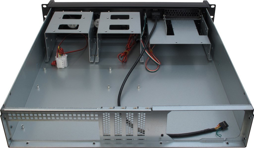 Zweites Bild vonInter-Tech 2U-2098-SK, Rack, Server, Schwarz, micro ATX, Mini-ITX, Stahl, 2U