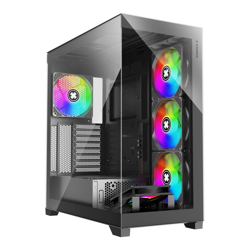 Zweites Bild vonXilence XG171, Midi Tower, PC, Schwarz, ATX, micro ATX, Mini-ITX, SPCC, Gaming