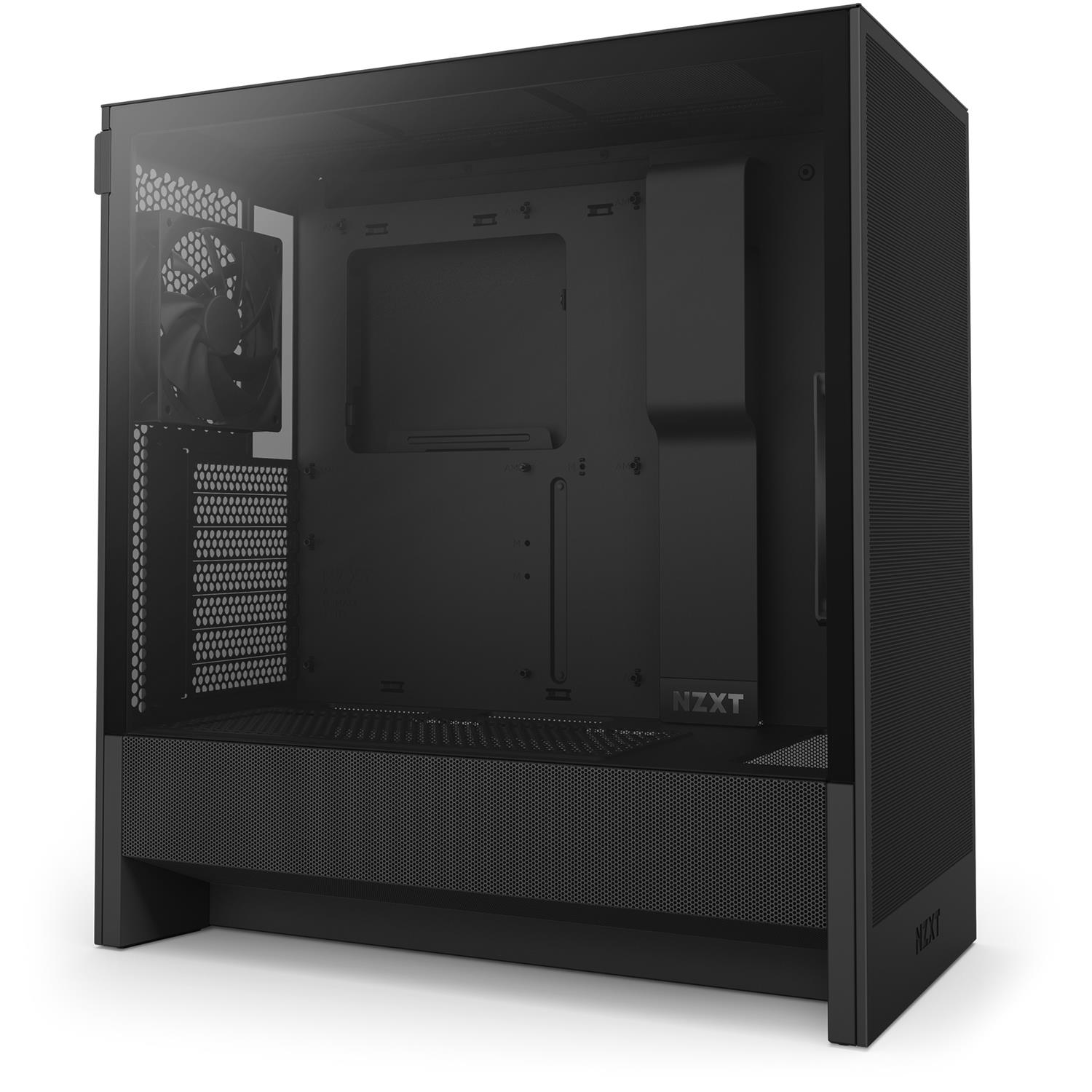 Zweites Bild vonNZXT H5 Flow, Midi Tower, PC, Schwarz, ATX, EATX, micro ATX, Mini-ITX, SGCC, Gehärtetes Glas, Gaming