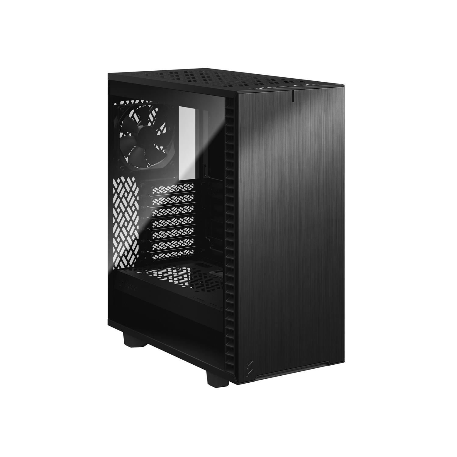 Zweites Bild vonFractal Design Define 7 Compact, Midi Tower, PC, Schwarz, ATX, micro ATX, Micro-ITX, Aluminium, Stahl, Heimbüro