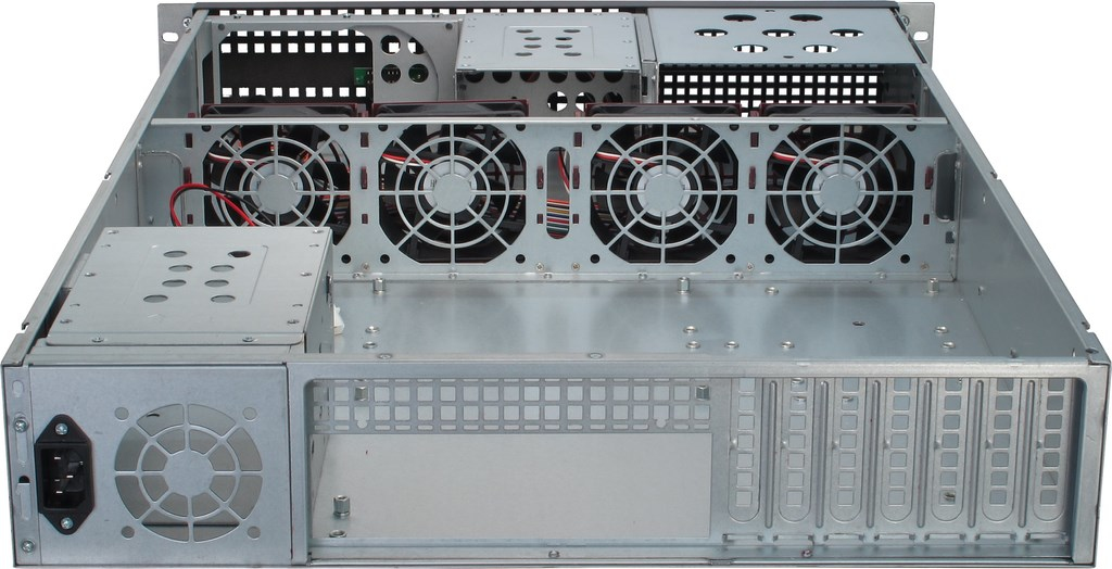 Zweites Bild vonInter-Tech 2U-2129N, Rack, Server, Schwarz, Silber, ATX, EATX, micro ATX, Mini-ITX, SSI EEB, Stahl, 2U
