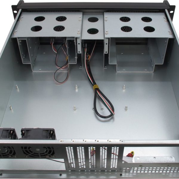 Zweites Bild vonInter-Tech 3U-3098-S, Rack, Server, Schwarz, ATX, micro ATX, Mini-ITX, Stahl, 3U