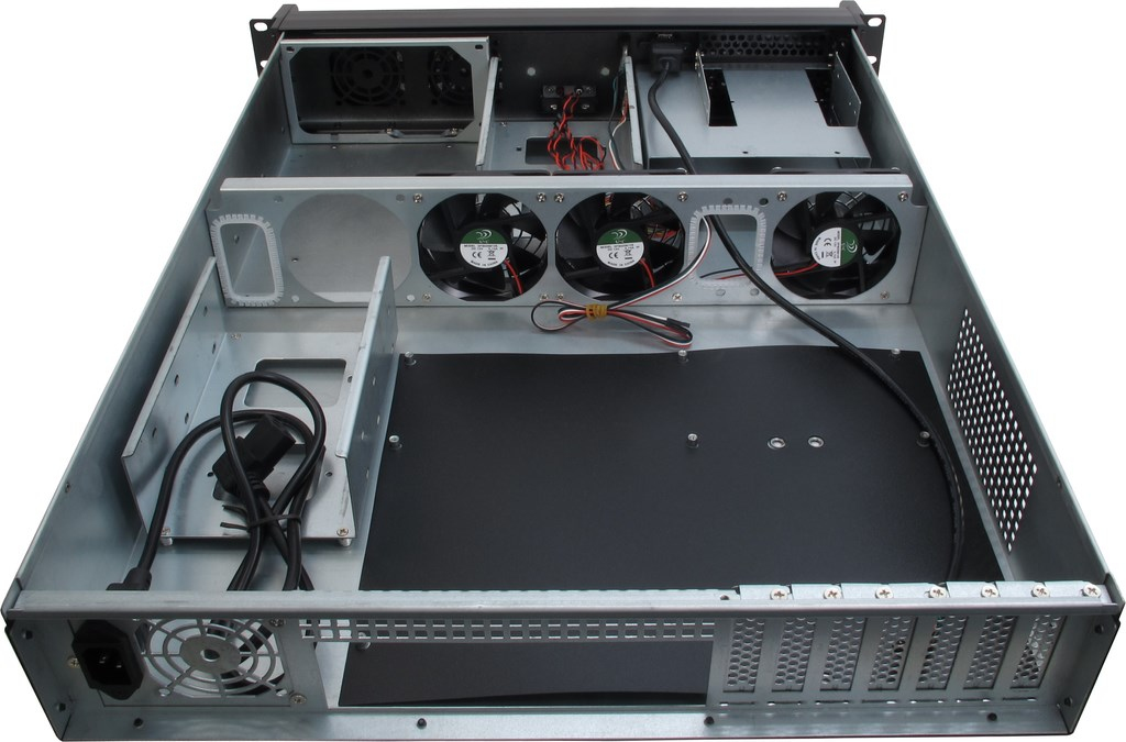 Zweites Bild vonInter-Tech IPC 2U-2098-SL, Rack, Server, Schwarz, ATX, micro ATX, Mini-ITX, Stahl, 2U