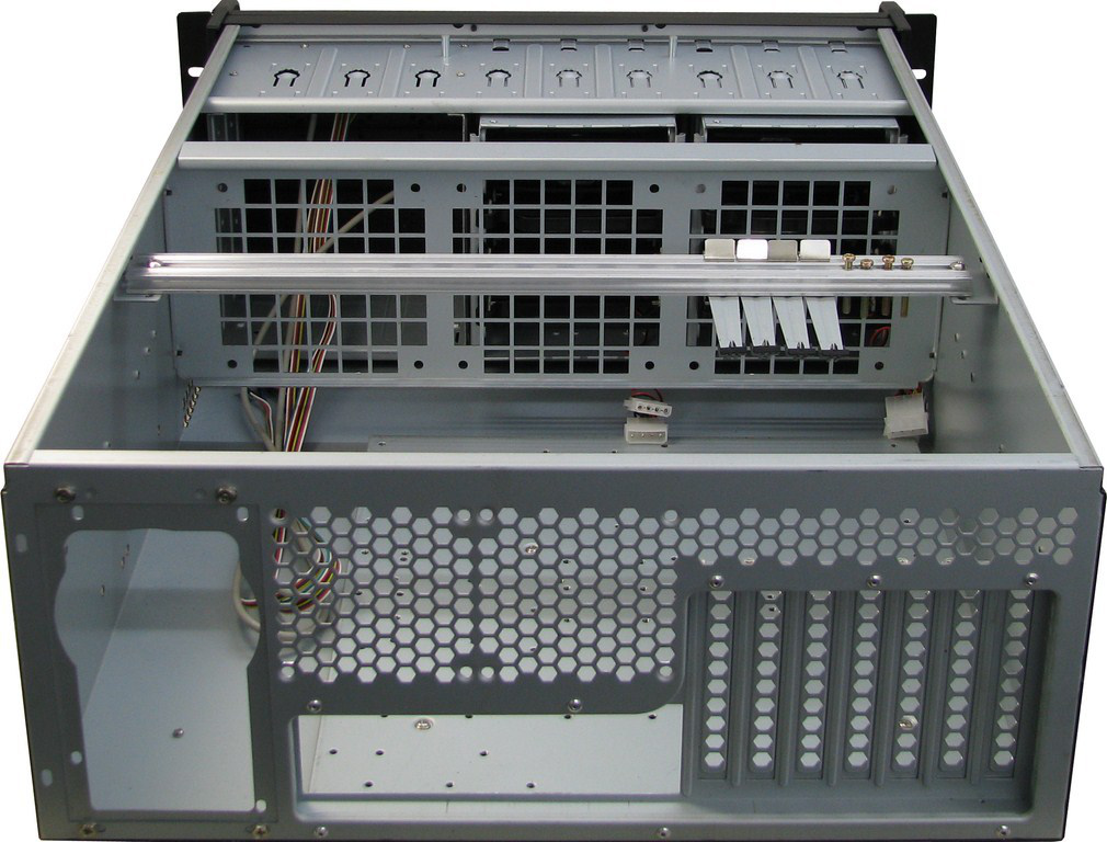 Zweites Bild vonInter-Tech IPC 4U-4129L, Rack, Server, Metallisch, Silber, ATX, EATX, micro ATX, Stahl, 4U