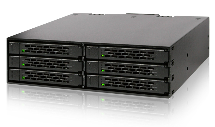 Icy Dock MB996SP-6SB, 800 g, Schwarz